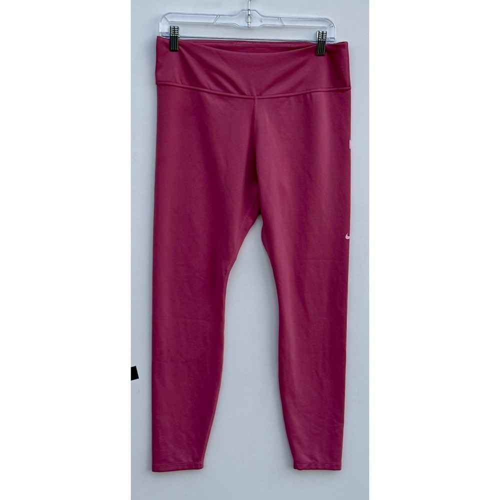Nike Dri-FIT Womens Leggings Berry Pink Graphic Training Tights DJ0778-614 L